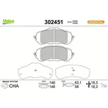 Sada brzdových destiček, kotoučová brzda VALEO 302451