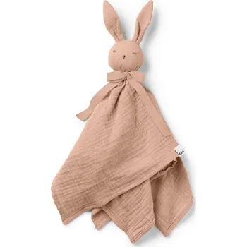 plyšák Plyšová KRÁLÍČEK ELODIE DETAILS s motivem PLYŠOVÝ MAZLÍČEK PŘÍTULNÍČEK a mušelínu Emmylou Blushing Pink