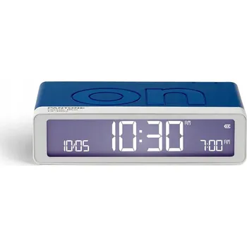 Budík Oboustranný budík Lexon Flip Classic X Pantone modrý