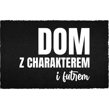 Rohožka KOKOSOVÁ ROHOŽKA ČERNÁ VSTUPNÍ 60X40 VTIPNÁ ZÁBAVNÁ PRO DŮM S CHARAKTEREM