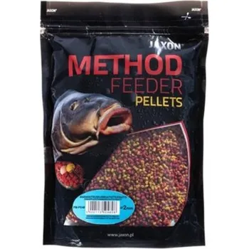 Návnadová surovina JAXON METHOD KRMÍTKO PELETY 2MM JAHODA 500G