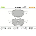 Sada brzdových destiček, kotoučová brzda VALEO 301824