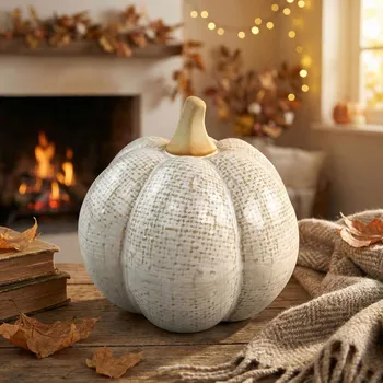 Figurka dýně MONDEX MAVE 9,6 × 8,9 cm bílá