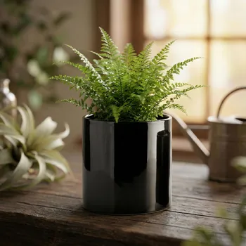 Obal na květináč Květináč MONDEX NEVA 14×14×15 cm černý