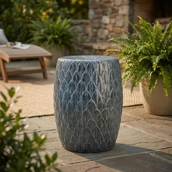 Jídelní židle Keramický taburet MONDEX MADIE 38×38×48 cm