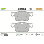 Sada brzdových destiček, kotoučová brzda VALEO 302464