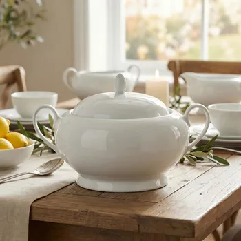 Polévková mísa Polévková mísa s poklicí MONDEX BASIC 2 l bílá