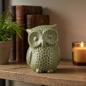 Pokladnička Pokladnička sova MONDEX SAGGIO 10×9×13 cm zelená