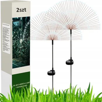Venkovní osvětlení SOLÁRNÍ ZAHRADNÍ LAMPA 150 LED strom pampeliška ohňostroj SADA 2 KS