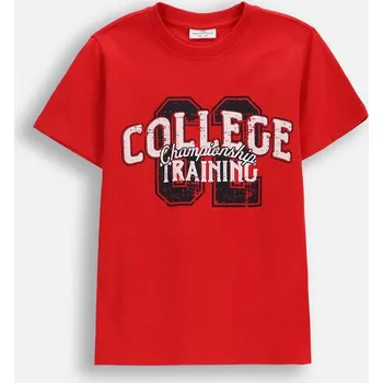 Chlapecké tričko Dětské tričko chlapecké Bavlna červené velikost 164 Coccodrillo WC6