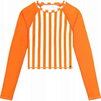 Dámské tričko Dámské plavecké tričko s dlouhým rukávem Picture Pearling 50+ L/S lines orange XS