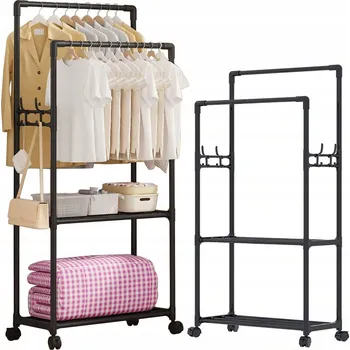 Věšák Stojací věšák plastový Verk Group černý