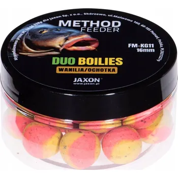 Boilies DUO-BOILIES KULIČKY JAXON METHOD FEEDER 16MM VANILKA/PATOKA 40G