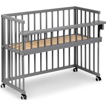 Dětská postýlka KLUPS Dětská postýlka PICCOLINO 90x40 cm grafit