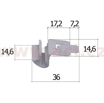 Motodíl plastová příchytka (sada 5 ks) 59121T