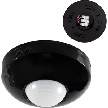 Pohybové čidlo Kanlux Pohybový senzor PIR LED ZONA 10m 360° Černý