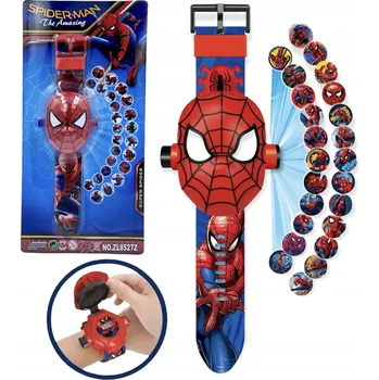 Hodinky Spiderman 3D HODINKY S PROJEKTOREM AVENGERS - HODINKY PRO DĚTI