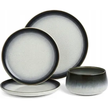 Talíř JÍDELNÍ SERVIS PRO 6 OSOB SADA 18 TALÍŘŮ GLAZOVANÁ KERAMIKA MPLCO