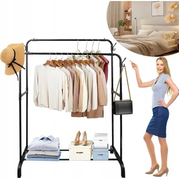 Věšák Stojanový věšák na oblečení – úspora místa, na balkon i do ložnice