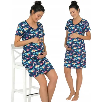 Dámská noční košile Przyszła Mama – noční košile, vícebarevná, velikost XL