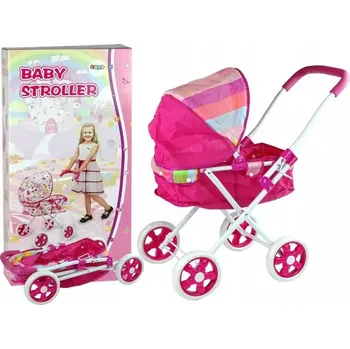 Kočárek pro panenku Hluboký kočárek pro panenky LEAN Toys 9420