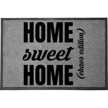 Rohožka ŠEDÁ VSTUPNÍ ROHOŽKA 60X40CM PŘED DVEŘE NA BOTY HOME SWEET