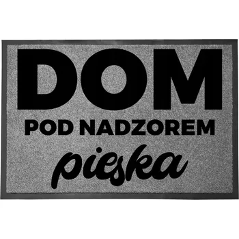 Rohožka VCHODOVÁ ROHOŽKA ŠEDÁ 40X60 POD DVEŘE VTIPNÁ ZÁBAVNÁ DŮM POD DOHLEDEM