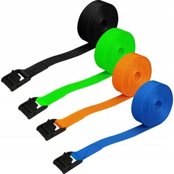 Upínací popruh Transportní popruhy Sada 4 transportních popruhů s upínací sponou, 2 metry