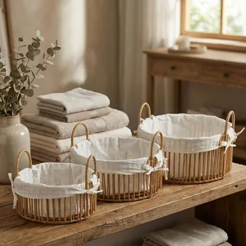 Úložný box Kulaté koše s vložkou MONDEX WILL 3 ks