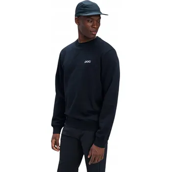 Pánská mikina Bavlněná Mikina POC CREW Uranium Black vel. L