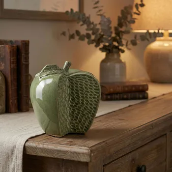 Figura jablko MONDEX SAGGIO APPLE 17 × 14 × 16 cm zelená