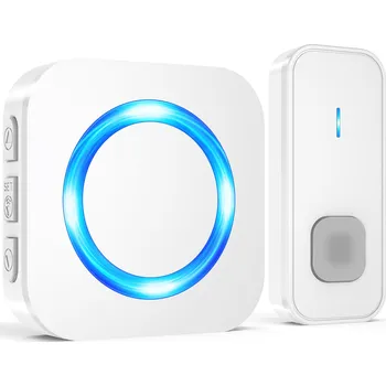 Domovní zvonek SURFOU Bezdrátový Zvonek na Dveře 400m LED 55 Zvuků