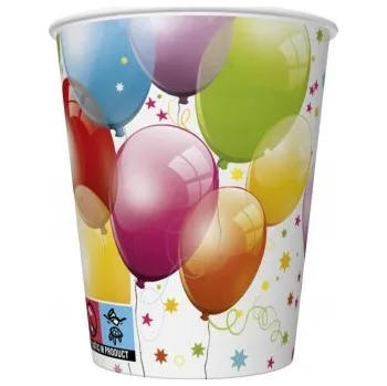 Party nádobí Narozeninové Kelímky 8 ks 250 ml