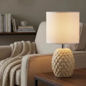 Lampička Stolní lampa MONDEX LETI 10 × 14 × 28,5 cm béžová