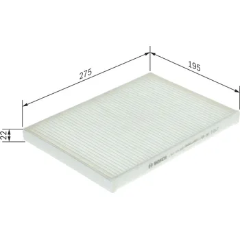 Klimatizace automobilu Filtr, vzduch v interiéru BOSCH 1 987 435 022