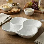 Miska 4-dílná MONDEX BASIC 25 × 25 × 5 cm bílá