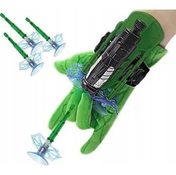 Rukavice VYSTŘELOVACÍ RUKAVICE S PROJEKTILY SUPERHRDINA MUTANT DÁREK PRO DĚTI