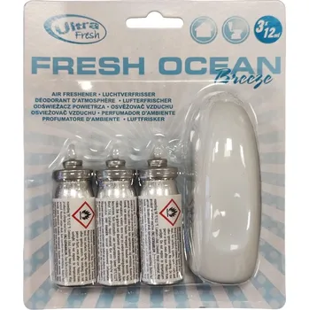 Osvěžovač vzduchu Osvěžovač vzduchu do bytu/WC + 3x12ml náhradní náplň Ultra Fresh Ocean (Moře)