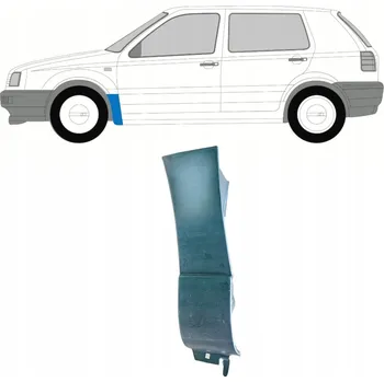 Blatník karosérie Opravná sada předního blatníku pro Volkswagen Golf 3 1991-1998 / Levá (strana řidiče)
