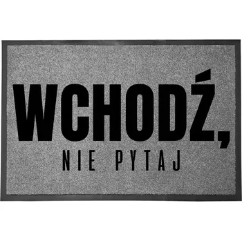 Rohožka ŠEDÁ VSTUPNÍ ROHOŽKA 60X40 DO DOMU - VSTUP BEZ PTÁNÍ