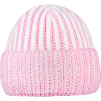 Čepice Čepice BALLOON s vlnou PINK- ECRU