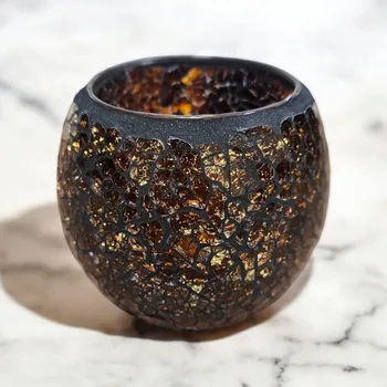 Svícen Mozaikový svícen hnědý