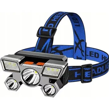 Čelovka s USB nabíjením - Modrá KP-30513