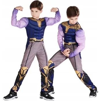 Karnevalový kostým KOSTÝM PŘEVLEK THANOS SUPERHRDINA NA KARNEVALOVÝ BÁL 122 128