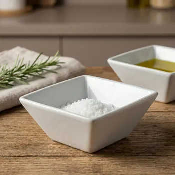 Čtvercová miska MONDEX BASIC 11 × 11 × 5 cm bílá