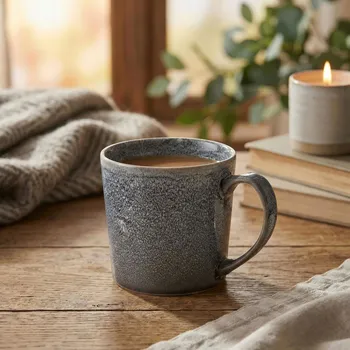 Hrnek MONDEX BASIC NATURE 400 ml šedý