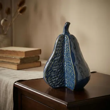 Dekorativní figurka MONDEX SAGGIO PEAR 12x11x17 cm tmavě modrá