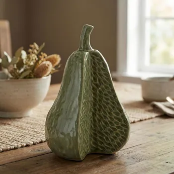 Figura hruška MONDEX SAGGIO PEAR 13×11×21 cm zelená