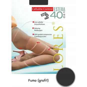 Dámské punčochy Punčocháče hladké Lores Ester 40den šedé Fumo velikost 3