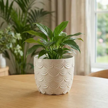 Obal na květináč Květináč MONDEX NEVA 13×13×12 cm krémový